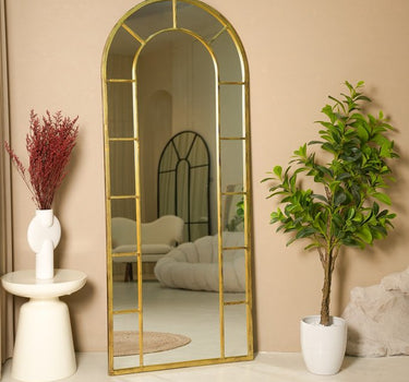 Gema Arch Golden Frame Mirror