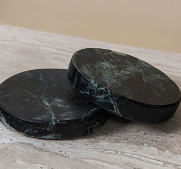 Green Marble Coaster Set
