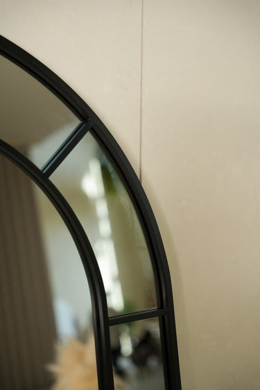 Liliro Arch Black Frame Mirror