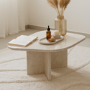 Lovia Beige Marble Coffee Table
