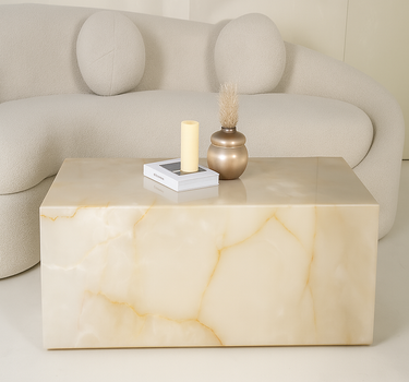 Lumi Marble Onyx Coffee Table
