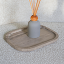 Nova White Wood Marble Platter
