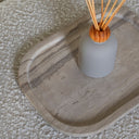 Nova White Wood Marble Platter