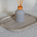 Nova White Wood Marble Platter