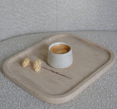 Rivra Travertine Marble Platter