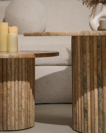 Silvoro Travertine Marble Coffee Tables 