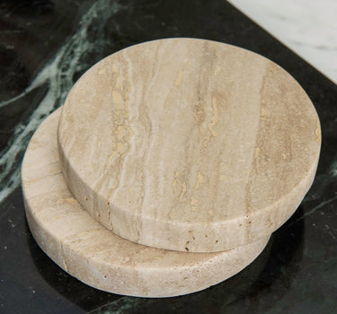Travertine Marble Coaster Set