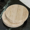 Travertine Marble Coaster Set
