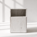 Alira Greek Calacatta Marble Side Table with Drawer