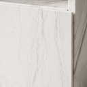 Alira Greek Calacatta Marble Side Table with Drawer