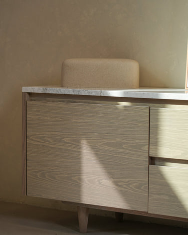 Alvero TV Unit with Volakas Marble Top