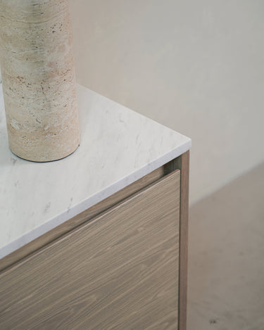 Alvero TV Unit with Volakas Marble Top