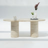 Amoura Travertine Dining Table