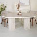 Auri Beige Marble Dining Table