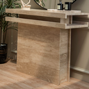 Auri Travertine Marble Console Table