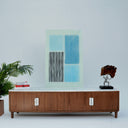 Azure Lines – Contemporary Glass Wall Art By Art Dei Marmi
