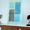 Azure Lines – Contemporary Glass Wall Art By Art Dei Marmi