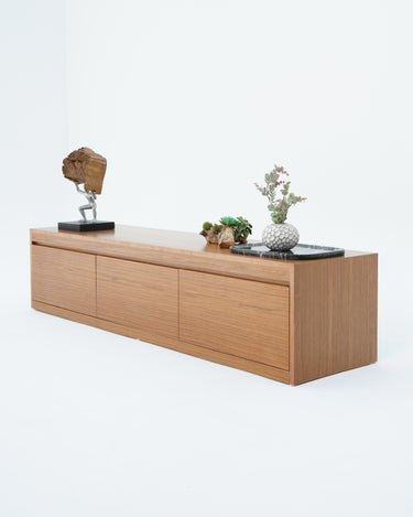 Bero Veneered Teak Wood TV Unit
