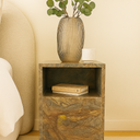 Celoro Green Marble Bedside Table