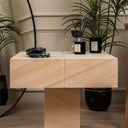 Daro Teakwood Marble Side Table