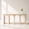 Dorothea Travertine Console Table
