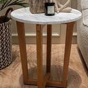 Elara Volakas Marble Top Side Table