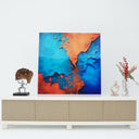 Elysian Ember – Abstract Glass Art Panel By Art Dei Marmi