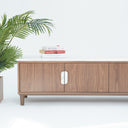 Emin Afyon Sugar Marble & Walnut TV Unit