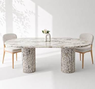 Euphemia Calacatta Viola Dining Table
