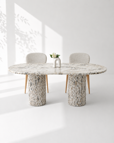 Euphemia Calacatta Viola Dining Table