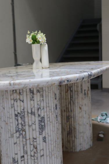 Euphemia Calacatta Viola Dining Table