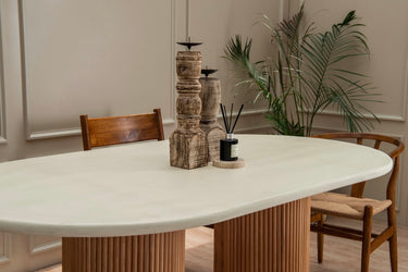 Forta Cementitious Top Dining Table