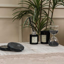 Graya White Wood Marble Side Table
