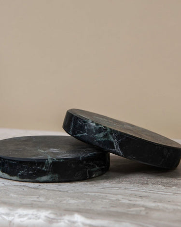 Green Marble Coaster Set