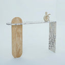 Kero Travertine & Calacatta Viola Marble Console