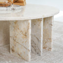 Lorin Beige & Calacatta Viola Marble Coffee Table