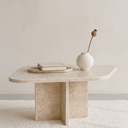 Lovia Beige Marble Coffee Table