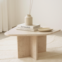 Lovia Beige Marble Coffee Table