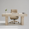 Lumora Italy Travertine Marble Desk