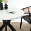 Lunera Outdoor Dining Table - White Micro Cement Top