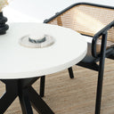 Lunera Outdoor Dining Table - White Micro Cement Top
