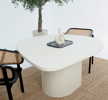 Mavi Micro Cement Dining Table
