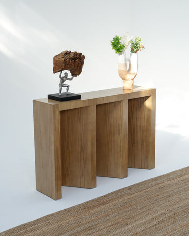 Melin Console Table - Veneered Ash Wood