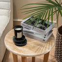 Nia Travertine Marble Top Side Table