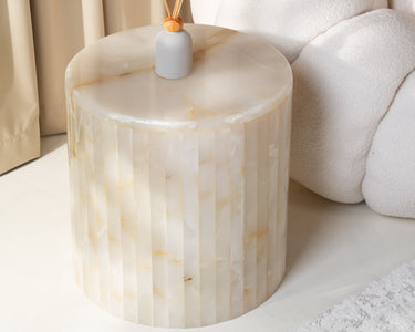 Nira Onyx Marble Side Table
