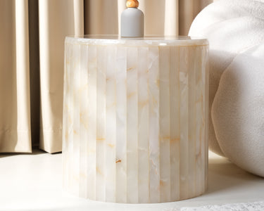 Nira Onyx Marble Side Table