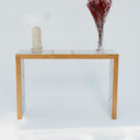 Orel Afyon Sugar Marble & White Oak Console