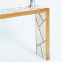 Orel Afyon Sugar Marble & White Oak Console