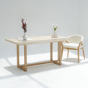 Orla Travertine Dining Table
