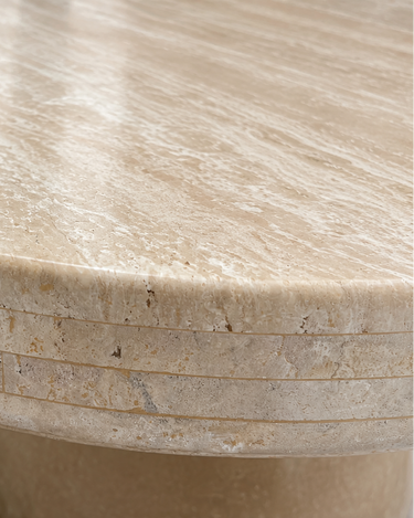 Ottoline Travertine Coffee Table Set